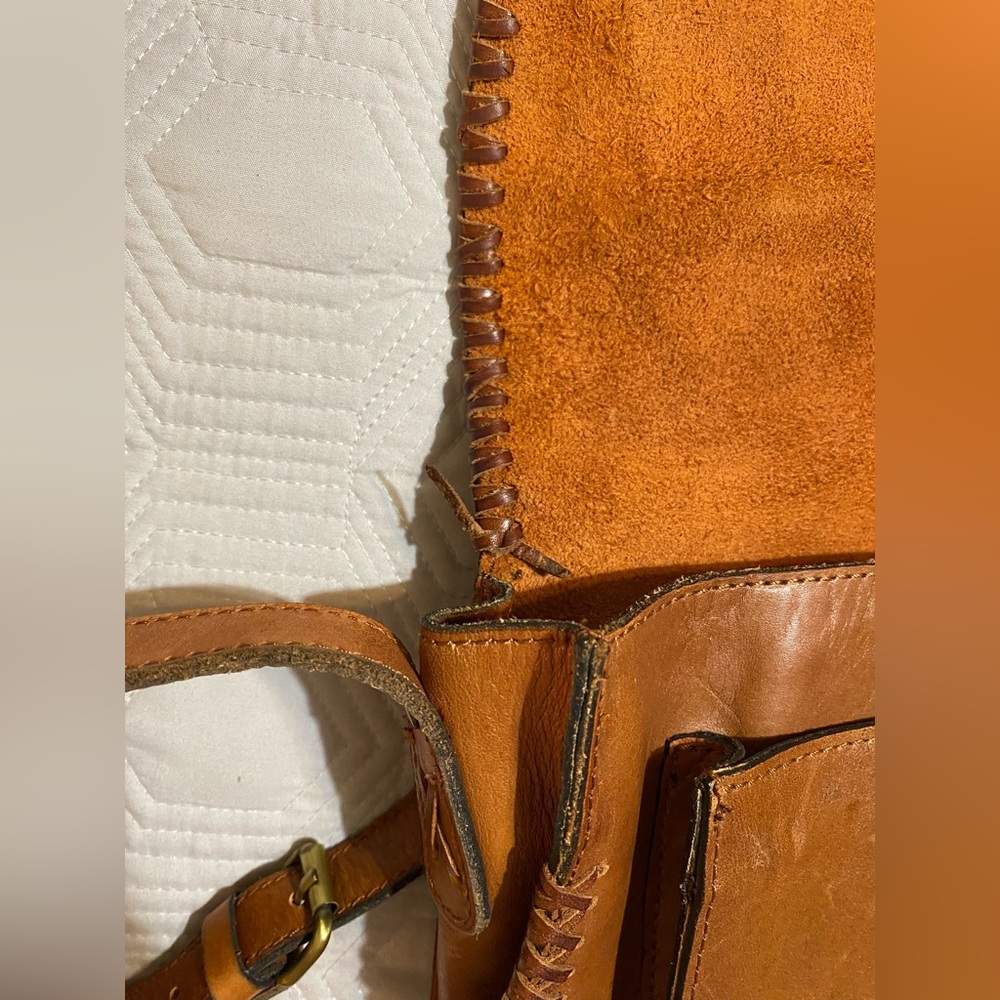 Patricia Nash Boho Brown Leather Crossbody Bag - Picture 9 of 13